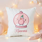 Snowglobe gonk personalised cushion
