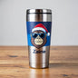 Cool gorilla Christmas travel tumbler
