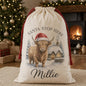 Highland cow personalised santa sack