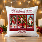 Three photo Christmas panel cushion